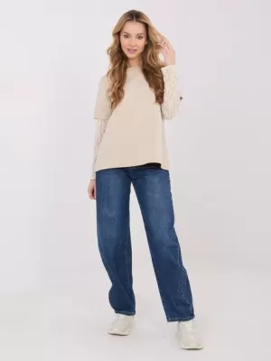 Dámské triko ITALY MODA MI-BZ-4227.61 BEIGE