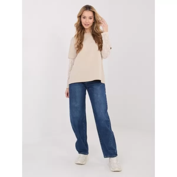  Dámské triko ITALY MODA MI-BZ-4227.61 BEIGE 