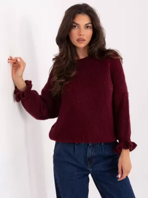 Dámský svetr ITALY MODA MI-SW-2912.10X BURGUNDY