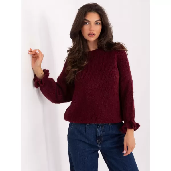  Dámský svetr ITALY MODA MI-SW-2912.10X BURGUNDY 