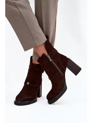 Dámské kozačky VINCEZA 91152 CHOCOLATE