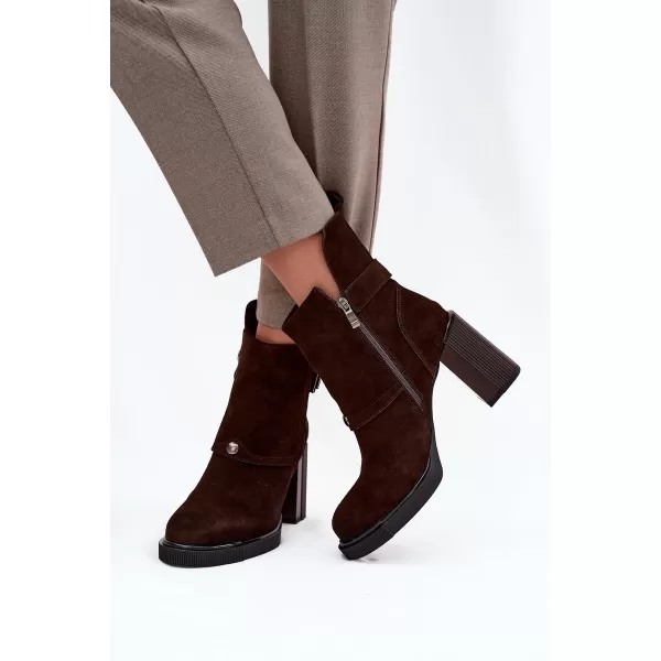  Dámské kozačky VINCEZA 91152 CHOCOLATE 