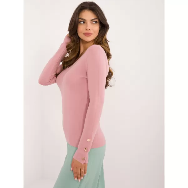  Dámský svetr WOOL FASHION ITALIA AT-SW-2334.49 DARK PINK 