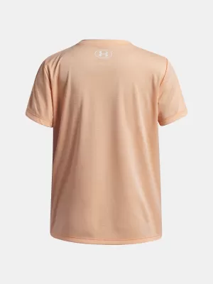 Dívčí triko UNDER ARMOUR TECH TWIST WDMK LOGO SS 6007134-870 ORANŽOVÁ
