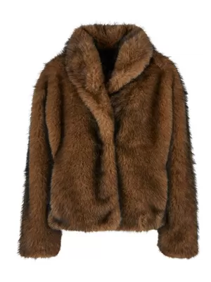 Dámská kožešinová bunda URBAN CLASSICS TB8120-01591 BROWN/BLACK