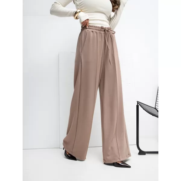  Dámské kalhoty RUE PARIS RV-DR-A1061.80 DARK BEIGE 