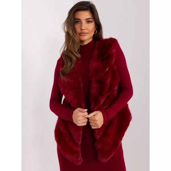  Dámská vesta WOOL FASHION ITALIA AT-KZ-2349.00P BURGUNDY 