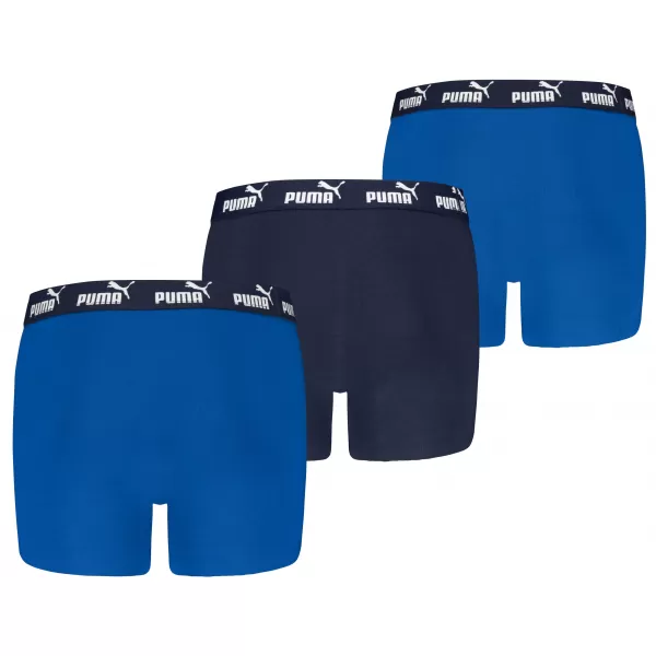  Dětské boxerky PUMA ELEMENTS BOYS BASIC BOXERS 3P 93896307 BLUE COMBO 