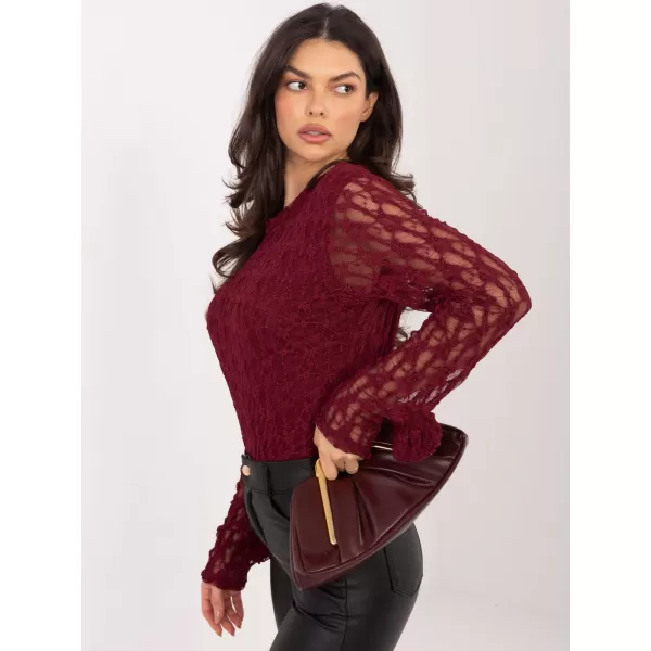  Dámská halenka ITALY MODA IT-BZ-9950.79 BURGUNDY 