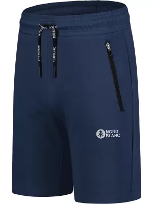 Pánské bavlněné kraťasy NORDBLANC RELAXEDFIT NBSPM8254 MODRÁ