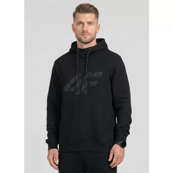  Pánská mikina 4F 4FWMM00TSWSM2548 DEEP BLACK 
