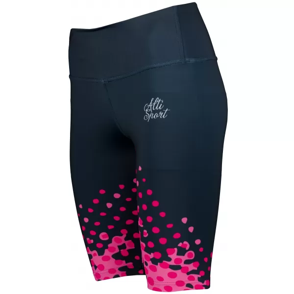  Dámské legíny nad kolena premium (nové velikosti) ALTISPORT VOJ/ALW109LEG06 RŮŽOVO-ČERNÁ 
