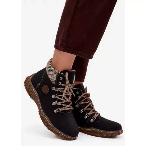  Dámské traperky BOTO 25BT02-9374 BLACK 