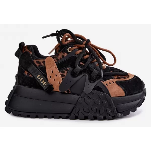  Dámské tenisky GOE UU2N4017 BLACK LEOPARD 