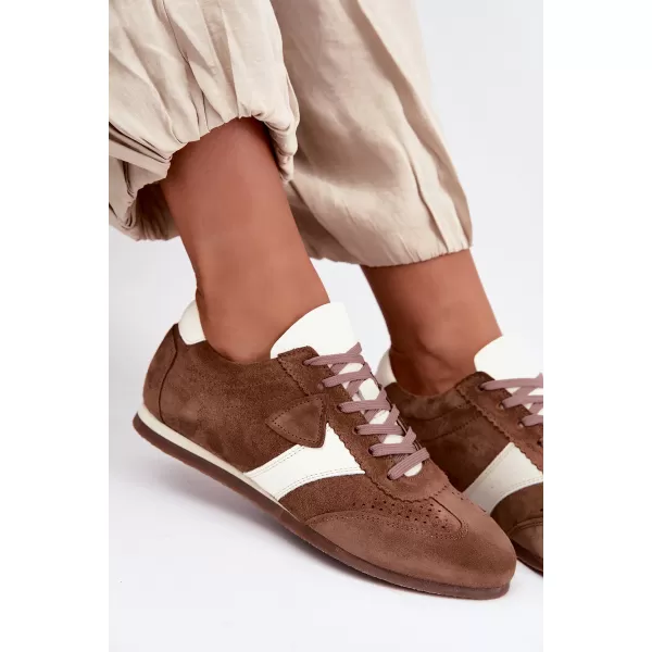  Dámské tenisky ZAZOO N1412/772/1098 MOCHA 