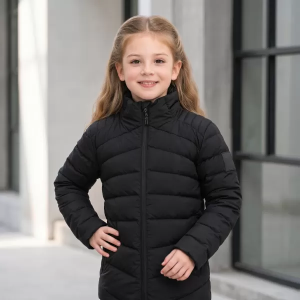  Dětská ultralehká bunda ALPINE PRO RETERO BLACK 