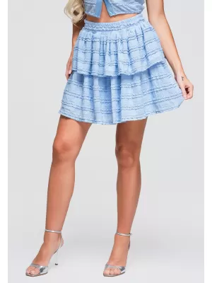 Dámská sukně OMBRE OW-GL-E0014 BLUE
