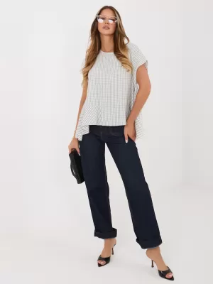 Dámská halenka ITALY MODA IT-BZ-FL10332.80 ECRU