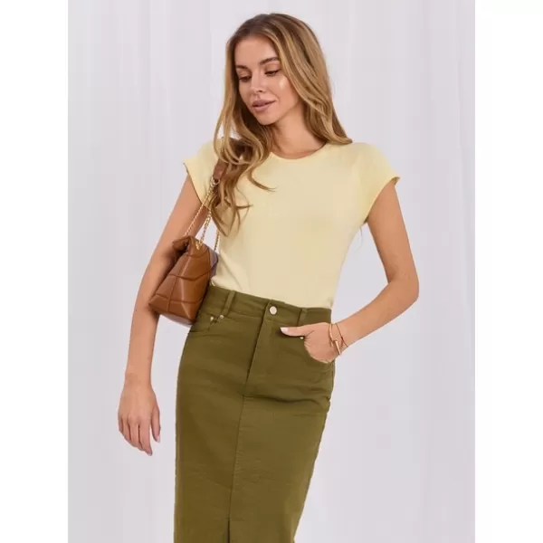  Dámské tričko RUE PARIS RV-TS-A1442.15 BRIGHT YELLOW 