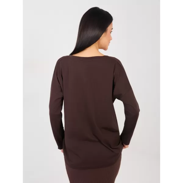  Dámské triko RUE PARIS RV-BZ-A1092.47 DARK BROWN 