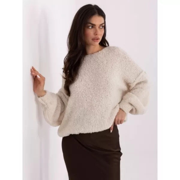  Dámský svetr ITALY MODA IT-SW-72806.75 LIGHT BEIGE 