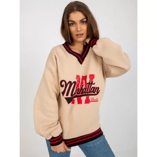  Dámská mikina EX MODA EM-BL-754.37 BEIGE 
