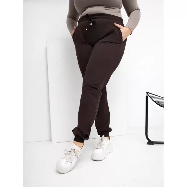  Dámské tepláky RELEVANCE RV-DR-6301.88 DARK BROWN 
