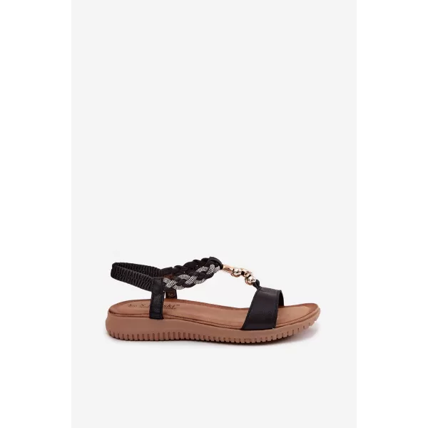  Dámské sandály S.BARSKI KV61-6051 BLACK 