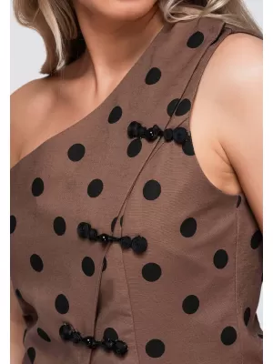 Dámská blůza OMBRE OW-TS-E0061 BROWN