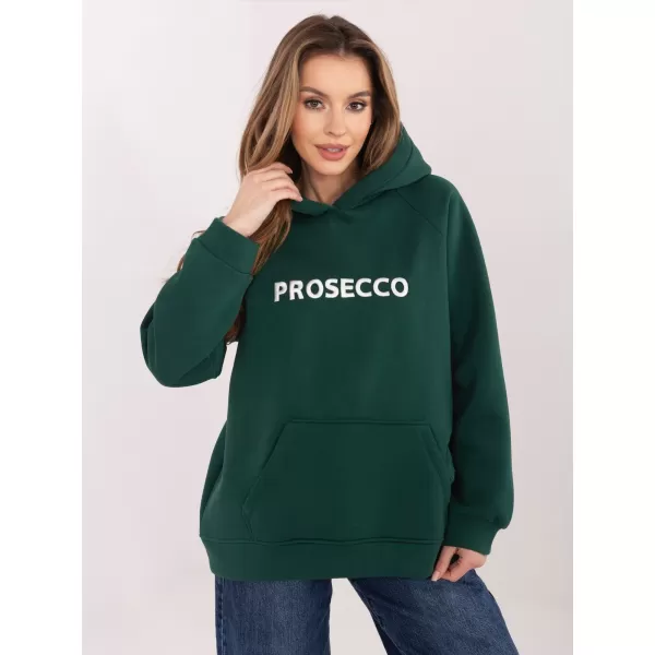  Dámská mikina RUE PARIS RV-BL-A1034.30 DARK GREEN 
