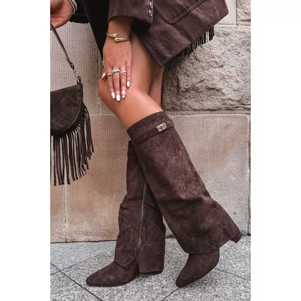  Dámské kozačky BOTO CLS-370/LA3150/CLS-603 BROWN 