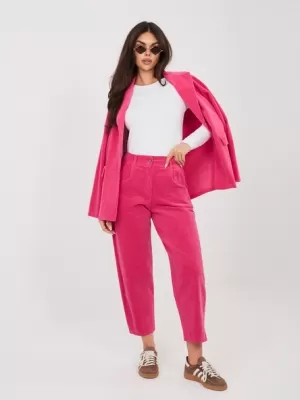 Dámské kalhoty RUE PARIS IT-SP-FL8916.13 FUCHSIA