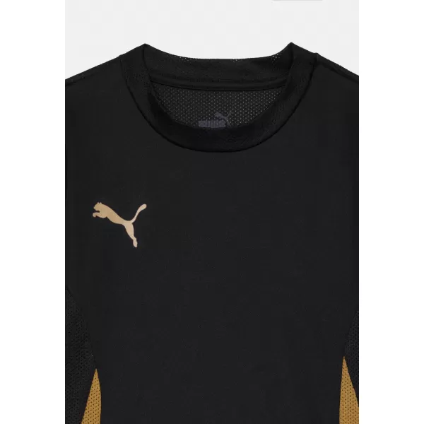  Dětské sportovní triko PUMA TEAMGOAL MATCHDAY JERSEY JR 70574828 PUMA BLACK/PUMA GOLD/MATTE GOLD 
