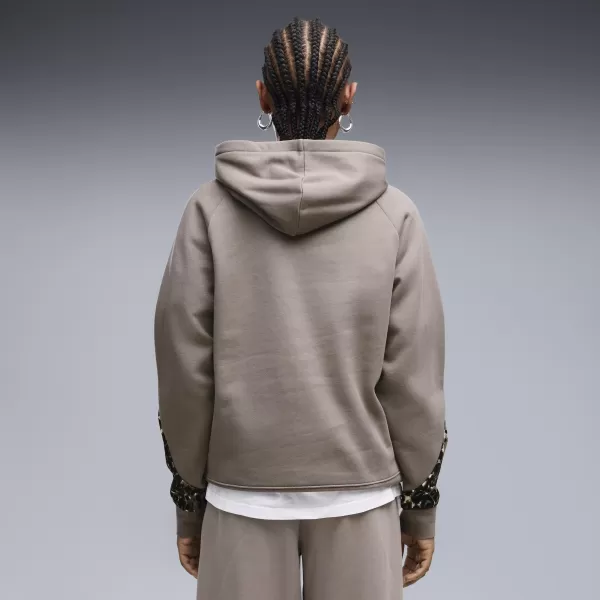  Dámská mikina PUMA SPORT ANIMAL STANDARD HOODIE FL 69400781 MOUSE GRAY 