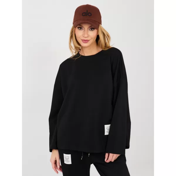 Dámská tepláková souprava RUE PARIS IT-KMPL-20583.09P BLACK 