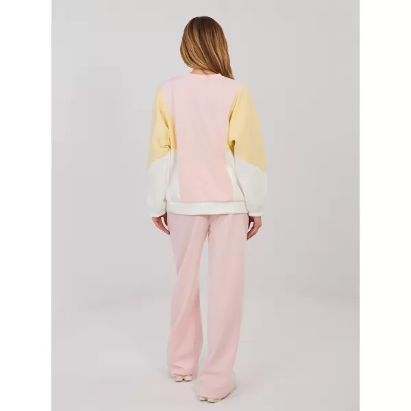  Dámská tepláková souprava RUE PARIS IT-KMPL-22210.95 BRIGHT PINK 