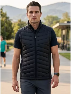 Pánská hybridní vesta MALFINI PREMIUM CROSS 557 ČERNÁ