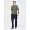 Pánské polo tričko OMBRE OM-POSS-0180 OLIVE