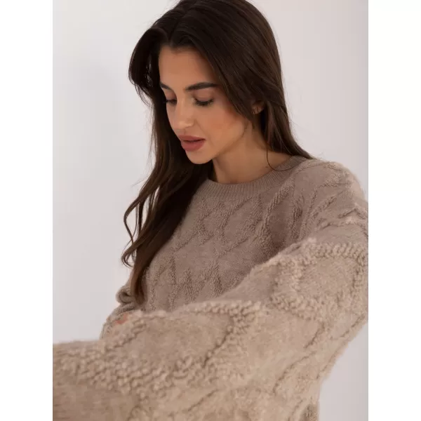  Dámský svetr WOOL FASHION ITALIA AT-SW-2361.61 BEIGE 