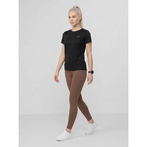  Dámské triko 4F 4FWMM00TTSHF3308 DEEP BLACK 