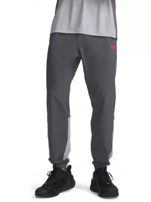 Pánské sportovní kalhoty UNDER ARMOUR UA TECH UTILITY WOVEN PANT 6013802-025 ŠEDÁ