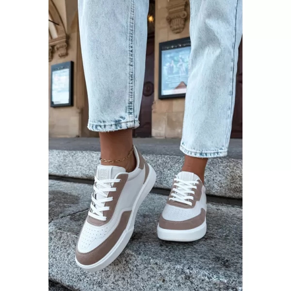  Dámské tenisky BIG STAR SHOES UU274275 WHITE/BEIGE 