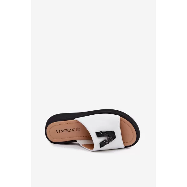  Dámské pantofle VINCEZA 66950 WHITE 
