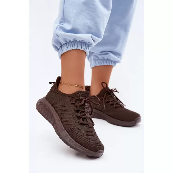 Dámské tenisky BIG STAR SHOES UU274055 BROWN/BEIGE 
