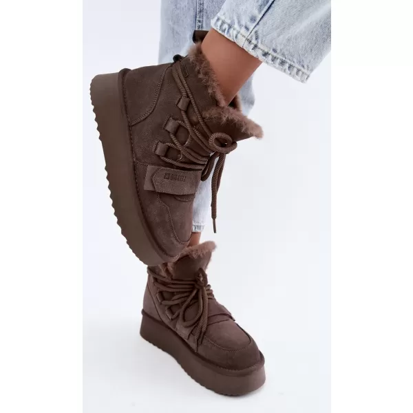  Dámské boty BIG STAR SHOES UU274315 BROWN/BEIGE SHADOWS 