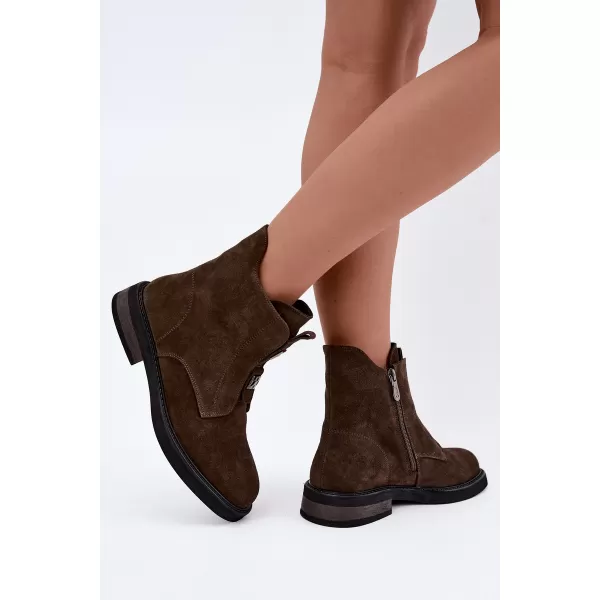  Dámské boty D&A CR62-3334 KHAKI 
