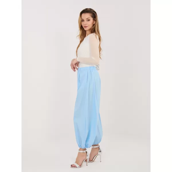  Dámské kalhoty RUE PARIS IT-SP-FL10309.70 LIGHT BLUE 