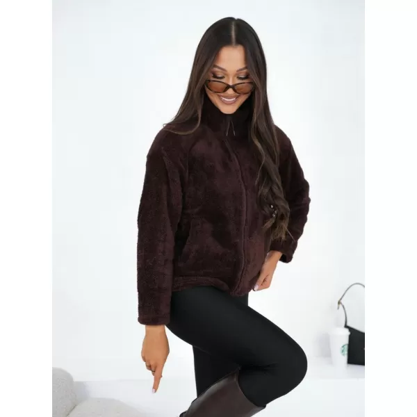  Dámská mikina FACTORY PRICE CS-BL-BT1033.04 DARK BROWN 