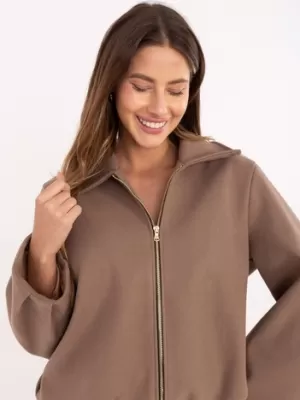 Dámská bunda RUE PARIS IT-KR-FL9725.08P DARK BEIGE