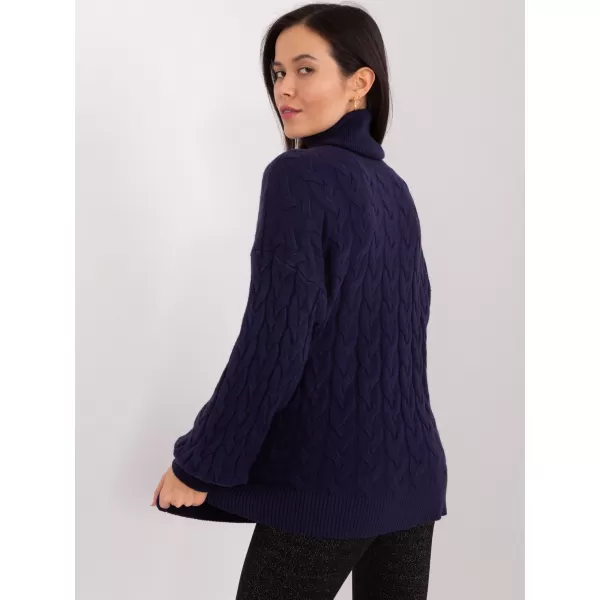  Dámský svetr WOOL FASHION ITALIA AT-SW-2348.88 NAVY 